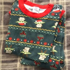 Star Wars Kids Pajama Set by Hanna Andersson size 10 - Green and Red